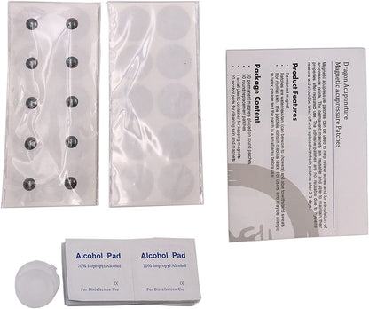 Magnetic Acupressure Patches 600 Gauss 30 Magnets 30 Replacement Adhesives Kit Magnet Therapy